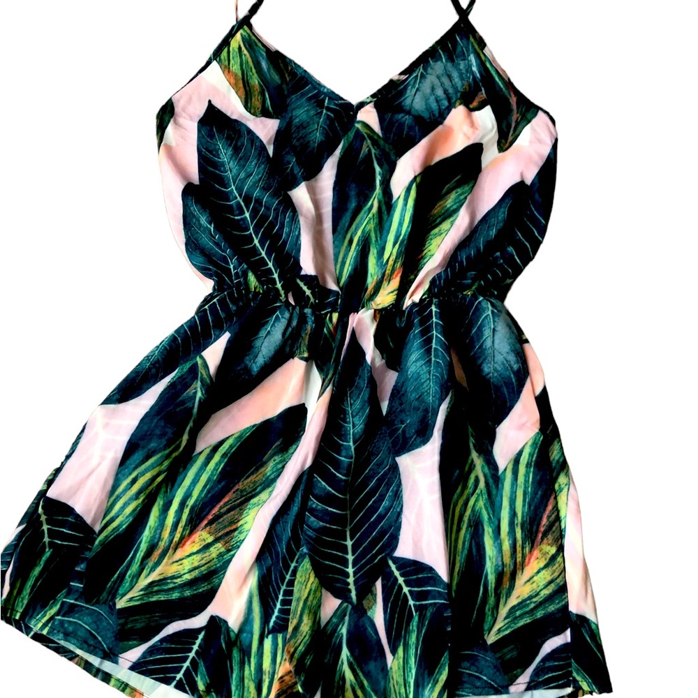 Palm leaf romper.